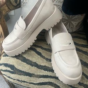 Cream loafers